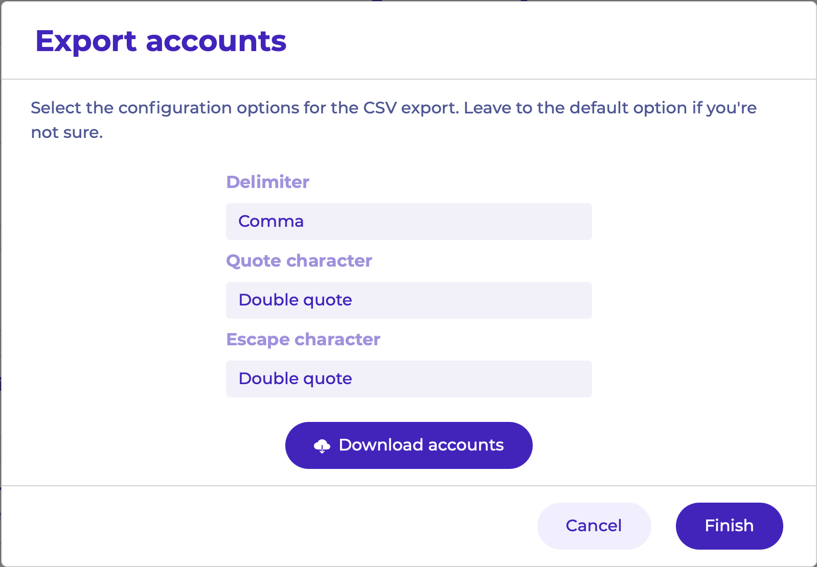 Download CSV file